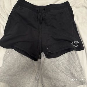 2 pairs of champion shorts